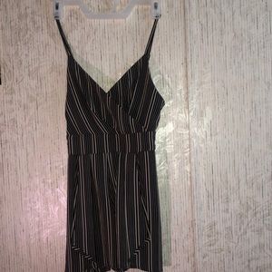 Black/gray romper